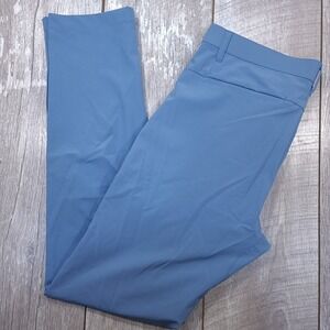 Fabletics Only-Way Pants Mens Size 33x34 Blue 5-Pocket Golf Performance Stretch